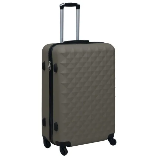 Set de valize cu carcasă rigidă, 2 piese, antracit, ABS