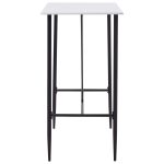 Set mobilier de bar, 5 piese, gri închis, material textil