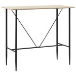 Set de bar, 5 piese, negru, material textil