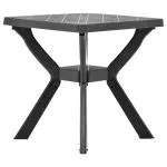 Masă de bistro, antracit, 70 x 70 x 72 cm, plastic