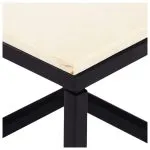 Măsuță de cafea alb 60x60x35 cm piatră naturală aspect marmură