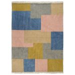 Covor Kilim țesut manual, multicolor, 120 x 180 cm, bumbac