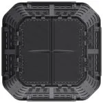 Compostor de grădină, negru, 93,3×93,3×80 cm, 480 L