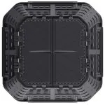 Compostor de grădină, negru, 93,3×93,3×146 cm, 1000 L