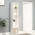 Bibliotecă, alb, 40x30x189 cm, lemn prelucrat