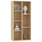 Bibliotecă, stejar Sonoma, 50x25x106 cm, lemn prelucrat