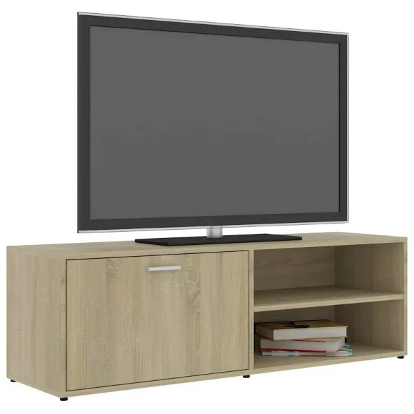 Dulap TV, stejar Sonoma, 120 x 34 x 37 cm, lemn prelucrat