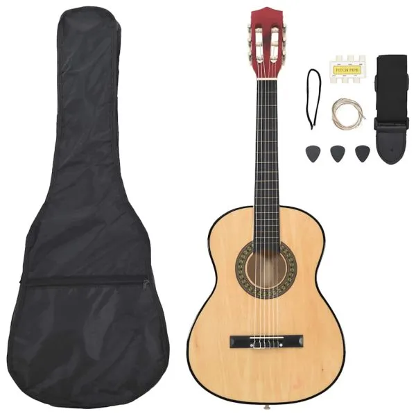 Set de chitară clasică de începători, 8 piese, 3/4 36″
