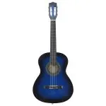 Set de chitară clasică începători, 8 piese, albastru, 3/4 36″