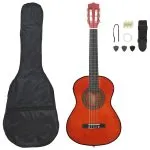 Set de chitară clasică de începători, 8 piese, 1/2 34″