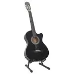 Set chitară clasică occidentală 12 piese 6 corzi negru 38″