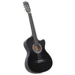 Set chitară clasică occidentală 12 piese 6 corzi negru 38″