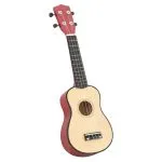 Set ukulele soprano, cu husă, pentru copii, natural, 21″