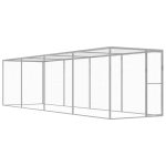 Cușcă pentru pisici, 6×1,5×1,5 m, oțel galvanizat