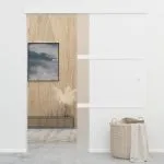 Ușă glisantă cu opritor silențios 90×205 cm sticlă ESG/aluminiu