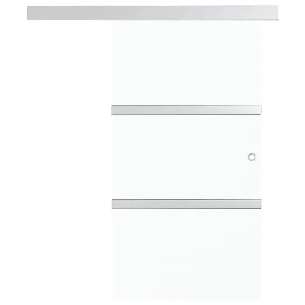 Ușă glisantă cu opritor silențios 90×205 cm sticlă ESG/aluminiu