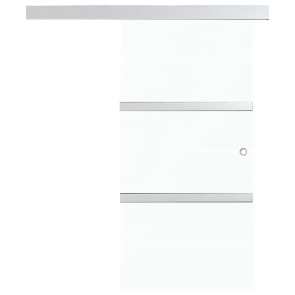 Ușă glisantă cu opritoare soft, 76×205 cm, sticlă ESG/aluminiu