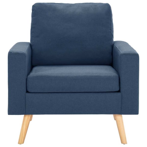 Fotoliu, albastru, material textil