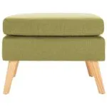 Taburet, verde, material textil