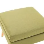 Taburet, verde, material textil