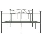 Cadru de pat, gri, 120 x 200 cm, metal