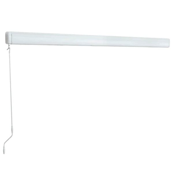 Copertină manuală tip casetă, albastru și alb, 400 x 300 cm