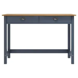 Masă consolă Hill cu 2 sertare, gri, 110x45x74 cm, lemn pin