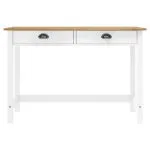 Masă consolă Hill cu 2 sertare, 110x45x74 cm, lemn masiv pin