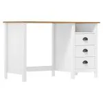 Birou Hill cu 3 sertare, 120x50x74 cm, lemn masiv de pin