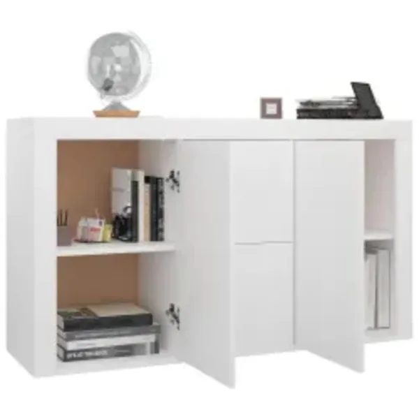 Dulap, alb, 120x36x69 cm, lemn prelucrat