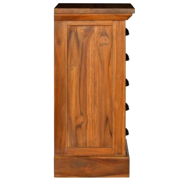 Dulap cu 5 sertare, 35 x 30 x 60 cm, lemn masiv de tec