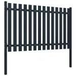 Panou de gard antracit 174,5 x 75 cm oțel vopsit electrostatic