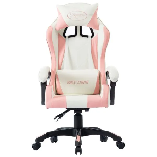 Scaun de racing, roz, piele ecologică