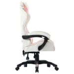 Scaun de racing, roz, piele ecologică