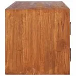 Dulap TV montat pe perete, 90x30x30 cm, lemn masiv de tec