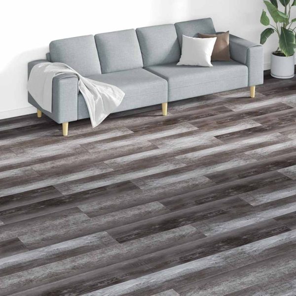 Plăci de pardoseală, lemn cu dungi, 5,26 m², 2 mm, PVC