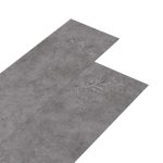 Plăci de pardoseală autoadezive, gri beton, 5,02 m², PVC, 2 mm