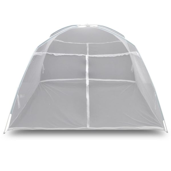Cort camping, alb, 200x180x150 cm, fibră de sticlă