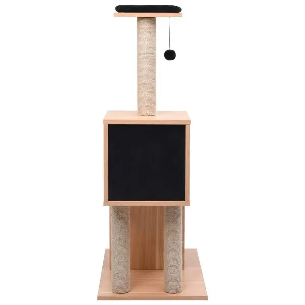 Ansamblu pentru pisici, covoraș din funie de sisal, 104 cm