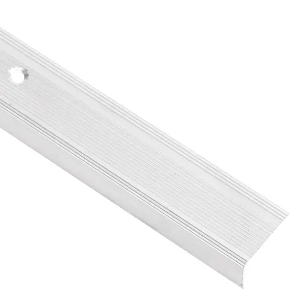 Profile trepte în formă de L, 5 buc, argintiu, 90 cm, aluminiu