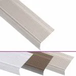 Profile trepte în formă de L, 5 buc. șampanie 90 cm aluminiu