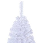 Pom de Crăciun artificial cu ramuri groase, alb, 240 cm, PVC