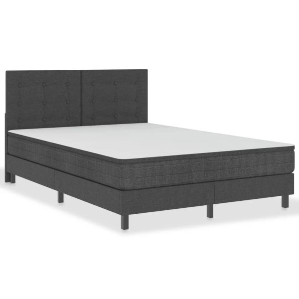 Pat continental, gri închis, 140 x 200 cm, material textil