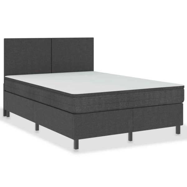 Pat continental, gri închis, 160 x 200 cm, material textil