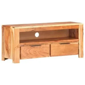 Comodă TV, 90 x 30 x 40 cm, lemn masiv de acacia