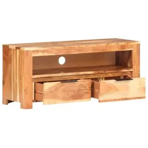 Comodă TV, 90 x 30 x 40 cm, lemn masiv de acacia