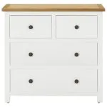 Dulap cu sertare, 80 x 35 x 75 cm, lemn masiv stejar