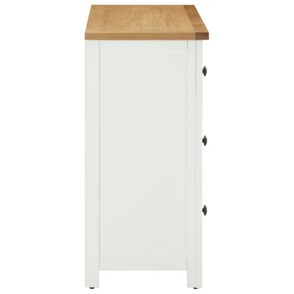 Dulap cu sertare, 80 x 35 x 75 cm, lemn masiv stejar