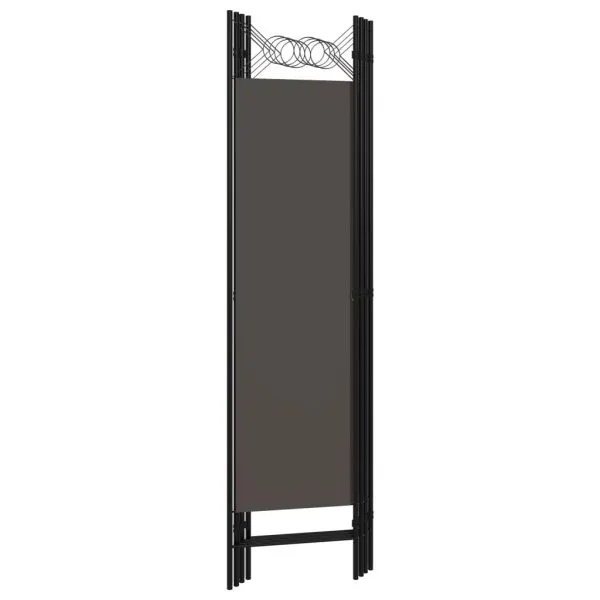 Paravan de cameră cu 4 panouri, antracit, 160×180 cm