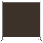 Separator de cameră, maro, 175×180 cm, textil
